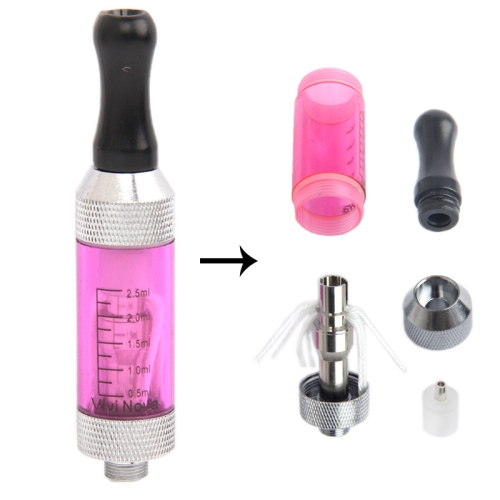 V-core 2.0 Dual Coil Mods Double Layer Atomizer (Magenta)